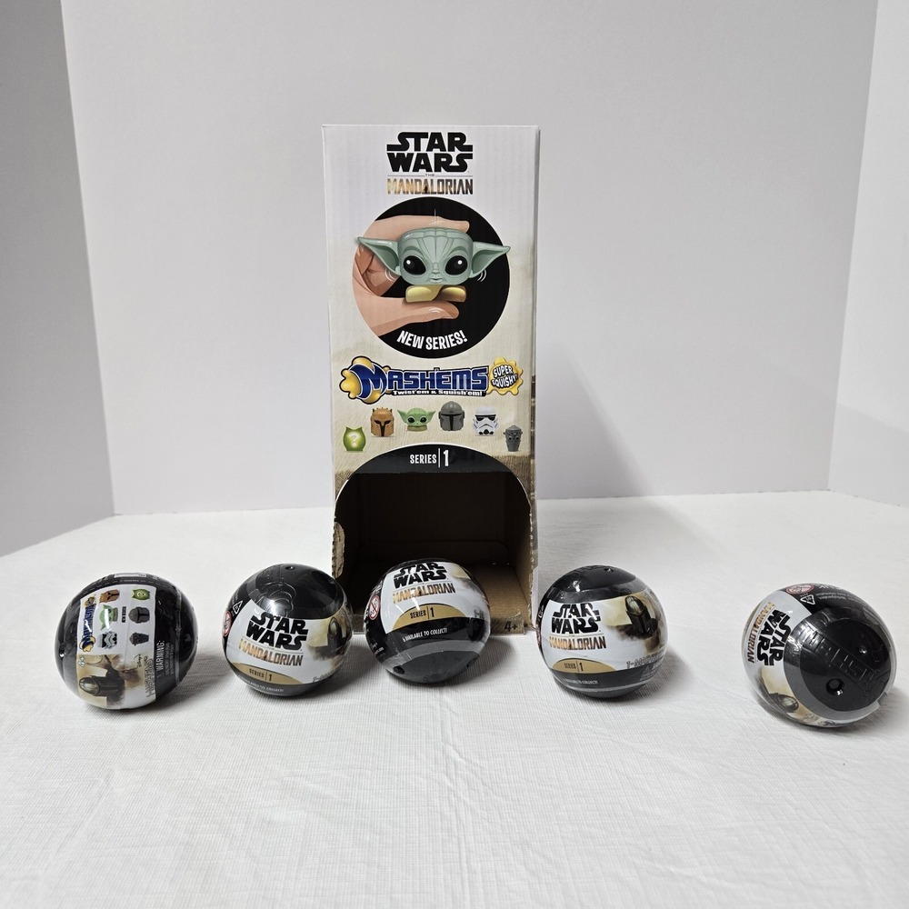 Star Wars The Mandalorian Series 1 MASH'EMS - Lot of 5‎ Mashems & Display Box